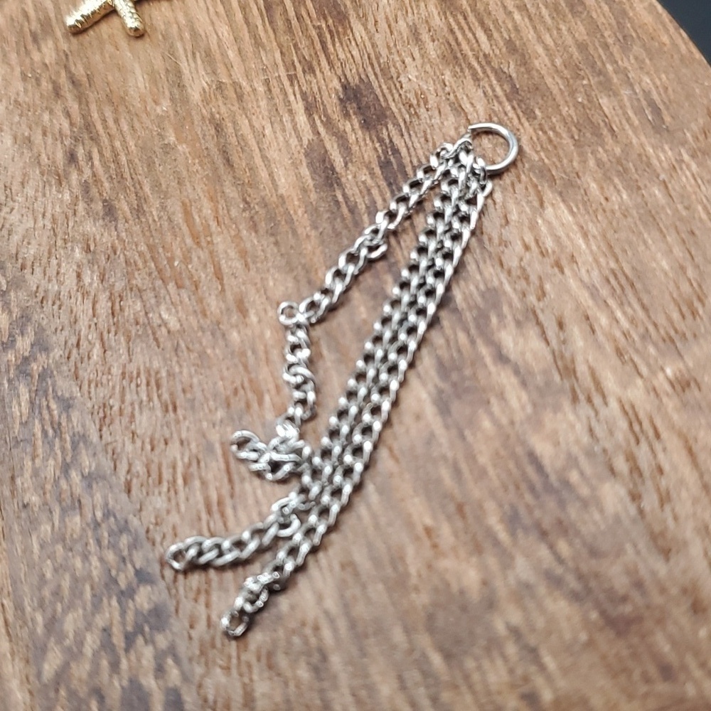Grunge‎ chainmail tassel pendant